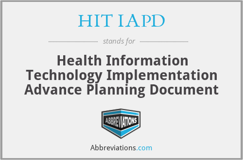 What does HIT IAPD stand for?